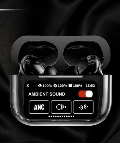 A9pro Bluetooth Headset – LCD Smart Color Screen Noise Reduction Long Battery - GoTypical