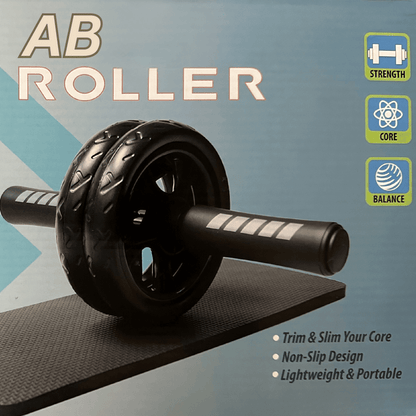 Ab Roller Wheel with Kneeling Pad – Core Strength Trainer for Home Gym - GoTypical