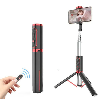 . Bluetooth Selfie Stick – Aluminum Alloy Extendable Tripod Stand - GoTypical