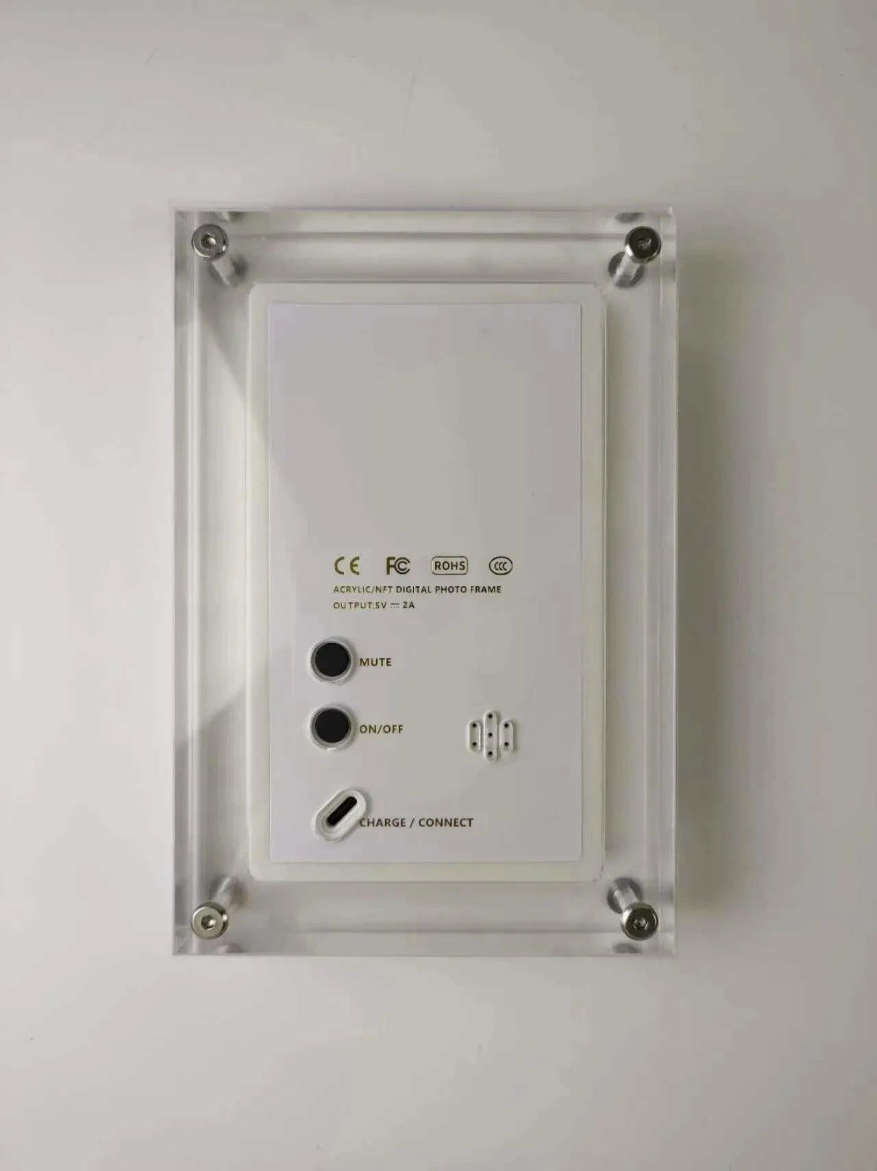 Acrylic Digital Photo Frame – 5/7 Inch IPS Screen 1000mAh Battery Vertical - GoTypical