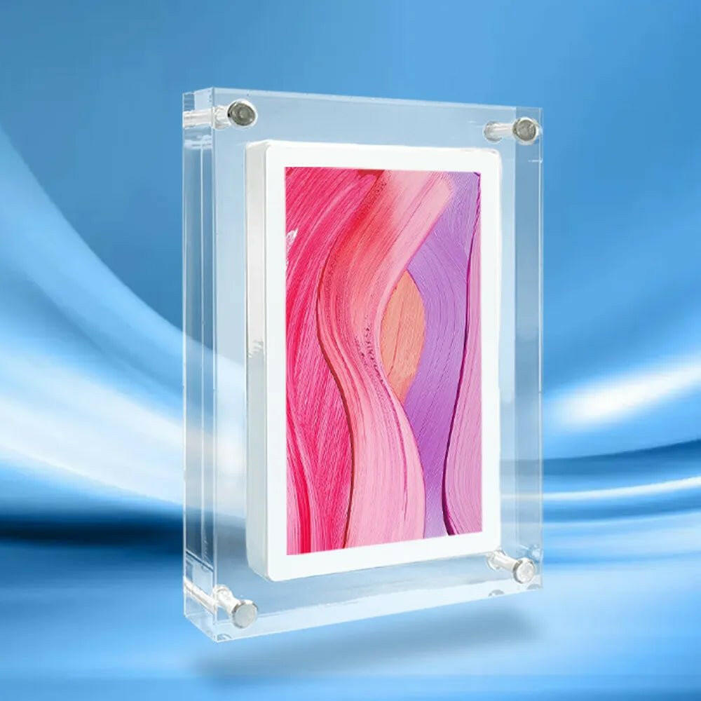 Acrylic Digital Photo Frame – 5/7 Inch IPS Screen 1000mAh Battery Vertical - GoTypical