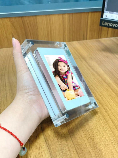 Acrylic Digital Photo Frame – 5/7 Inch IPS Screen 1000mAh Battery Vertical - GoTypical