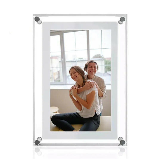 Acrylic Digital Photo Frame – 5/7 Inch IPS Screen 1000mAh Battery Vertical - GoTypical