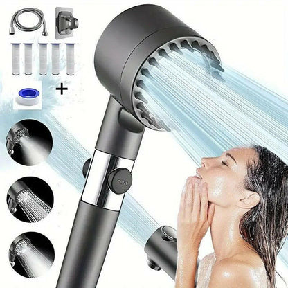 . High-Pressure Handheld Shower Head – 5-Layer Filter, Multi-Mode - GoTypical
