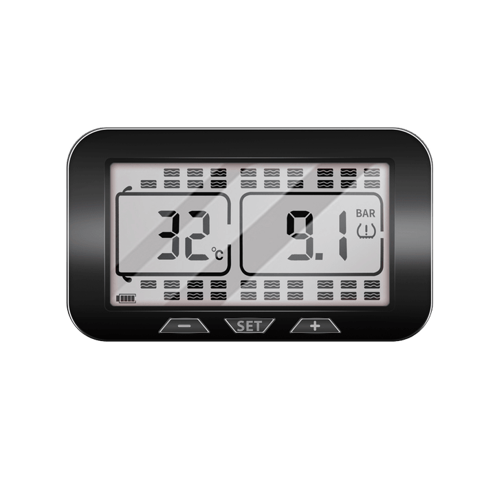 Solar-Powered Tire Pressure Monitor – Bluetooth 18-Digit Display TPMS - GoTypical