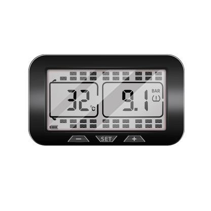 Solar-Powered Tire Pressure Monitor – Bluetooth 18-Digit Display TPMS - GoTypical