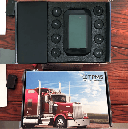 Solar-Powered Tire Pressure Monitor – Bluetooth 18-Digit Display TPMS - GoTypical