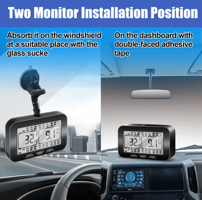 Solar-Powered Tire Pressure Monitor – Bluetooth 18-Digit Display TPMS - GoTypical