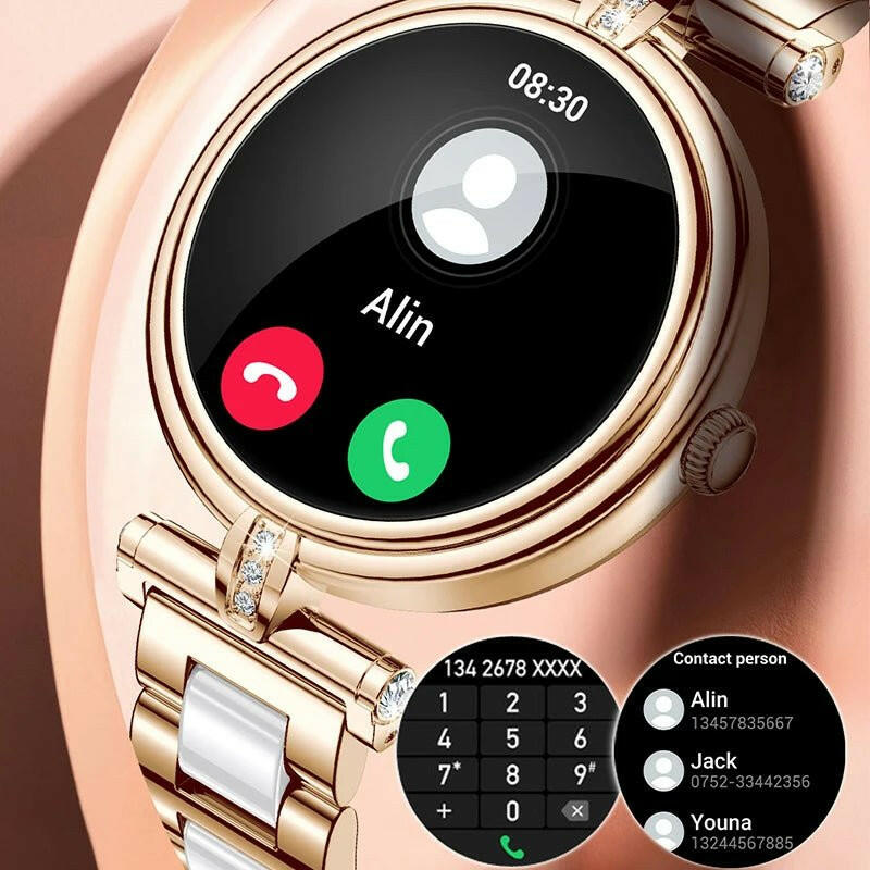 AK62 Smart Watch for Women – 1.09 Inch HD Screen, Bluetooth Call - GoTypical