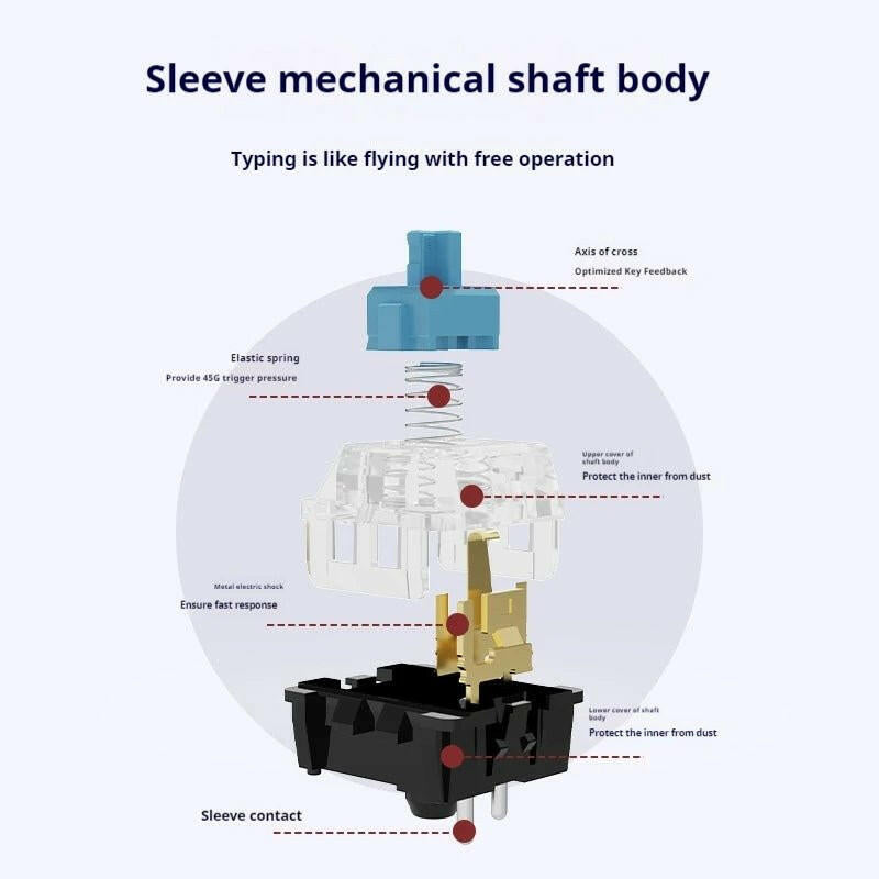 . AK680 Mechanical Gaming Keyboard – 87-Key ABS Wired Mini - GoTypical