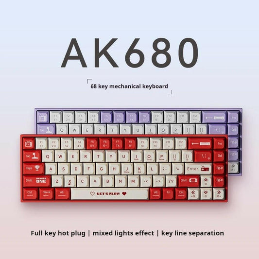 . AK680 Mechanical Gaming Keyboard – 87-Key ABS Wired Mini - GoTypical