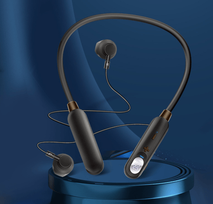 . AKZ-R18 Wireless Bluetooth Earphones – Neck Hanging, 50H Battery Life - GoTypical