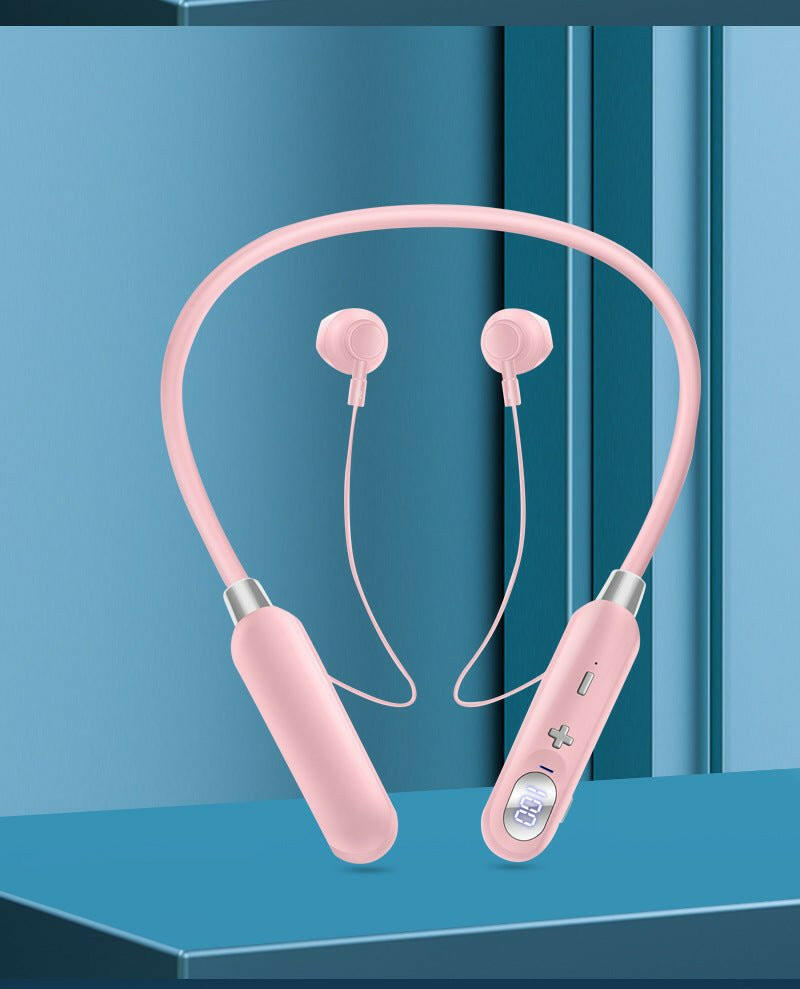 . AKZ-R18 Wireless Bluetooth Earphones – Neck Hanging, 50H Battery Life - GoTypical