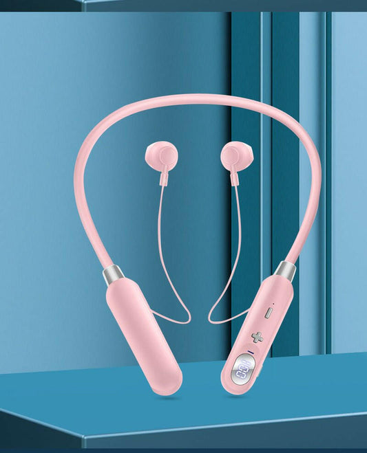 . AKZ-R18 Wireless Bluetooth Earphones – Neck Hanging, 50H Battery Life - GoTypical