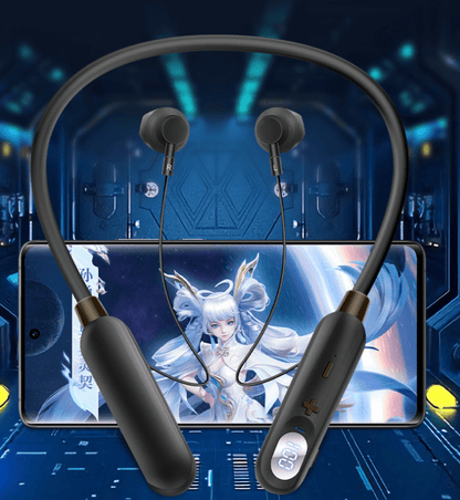 . AKZ-R18 Wireless Bluetooth Earphones – Neck Hanging, 50H Battery Life - GoTypical