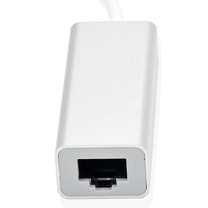 Aluminum alloy 2.0USB 100Mbps Ethernet card with no drive and cable Type - C to RJ45 Ethernet interface converter - GoTypical