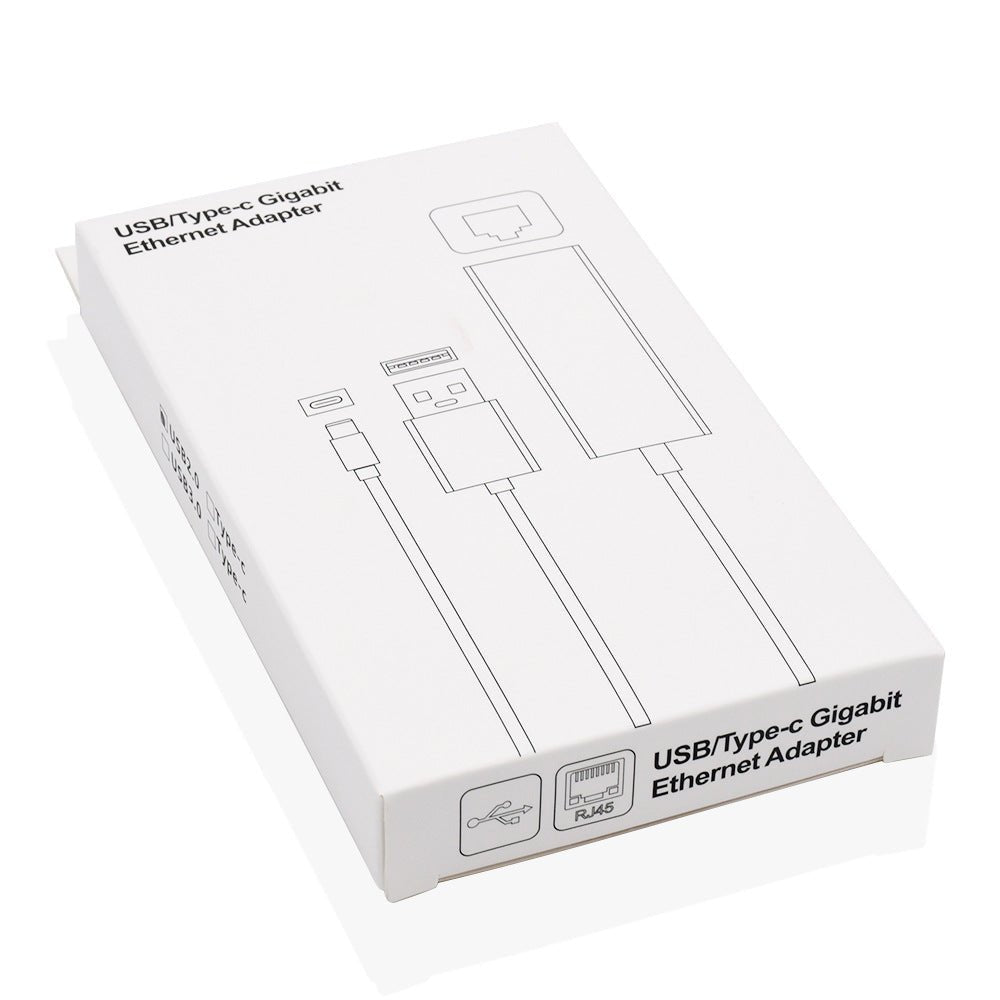 Aluminum alloy 2.0USB 100Mbps Ethernet card with no drive and cable Type - C to RJ45 Ethernet interface converter - GoTypical