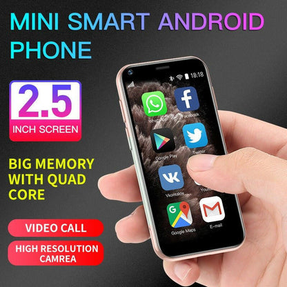 Android 8.1 Pocket Smartphone – 3G Mini Dual Camera WiFi GPS Unlocked - GoTypical