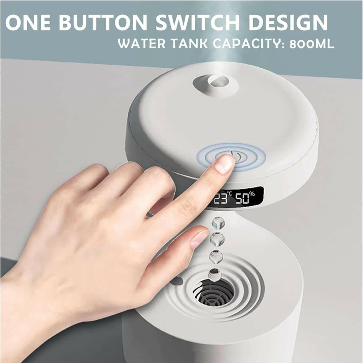 . Anti-Gravity Air Humidifier – Black Ultrasonic Aromatherapy Diffuser - GoTypical