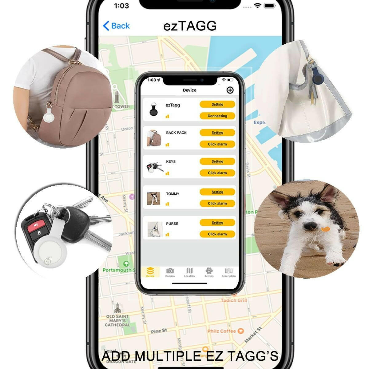 . Anti Lost Device 2 Pack – Silicon Key Finder with LED Light - GoTypical