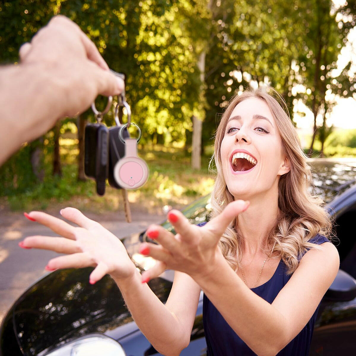 . Anti Lost Device 2 Pack – Silicon Key Finder with LED Light - GoTypical