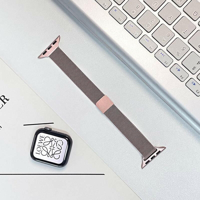 Apple Watch Milanese Loop Strap – Thin Metal Magnetic Clasp for Series 9 - GoTypical