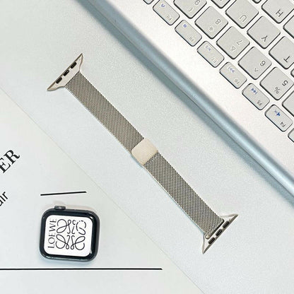 Apple Watch Milanese Loop Strap – Thin Metal Magnetic Clasp for Series 9 - GoTypical