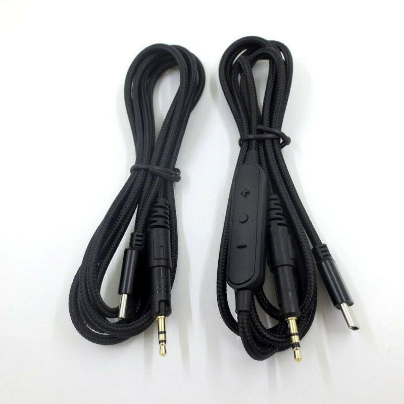 . Type-C Audio Headphone Cable – 1.5m Nylon Braided, Inline Mic - GoTypical