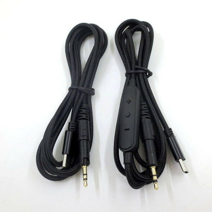 . Type-C Audio Headphone Cable – 1.5m Nylon Braided, Inline Mic - GoTypical