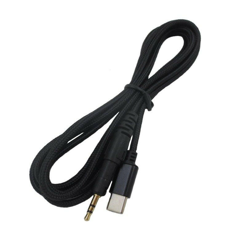 . Type-C Audio Headphone Cable – 1.5m Nylon Braided, Inline Mic - GoTypical