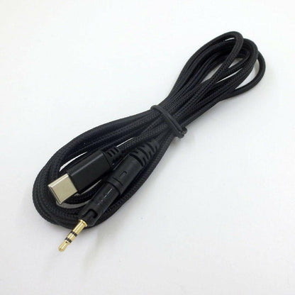. Type-C Audio Headphone Cable – 1.5m Nylon Braided, Inline Mic - GoTypical