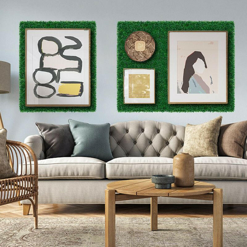 Artificial Grass Wall Panels – 12 Pack | Indoor & Outdoor Decor - GoTypical