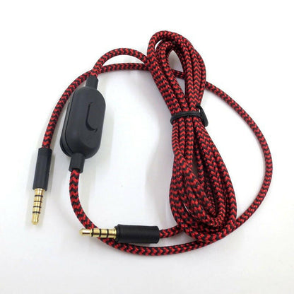 . Braided Audio Cable – Compatible with Logitech GPRO X G233 G433 Red Black - GoTypical