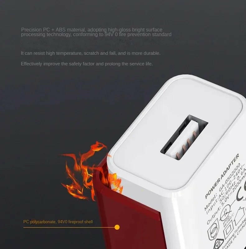 GAT Australian SAA Certified Fast Charging USB Wall Charger – 10W White - GoTypical