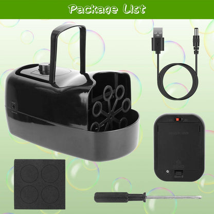 Automatic Bubble Machine – Dual Speed Large 10.82oz Tank for Kids Parties - GoTypical