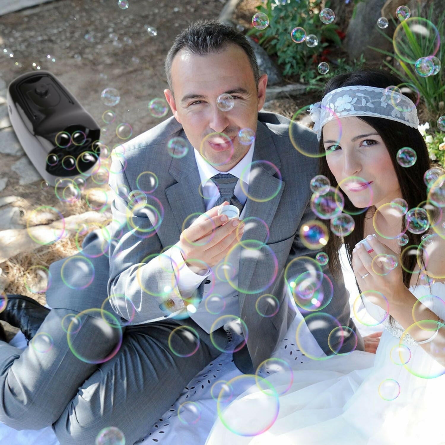 Automatic Bubble Machine – Dual Speed Large 10.82oz Tank for Kids Parties - GoTypical