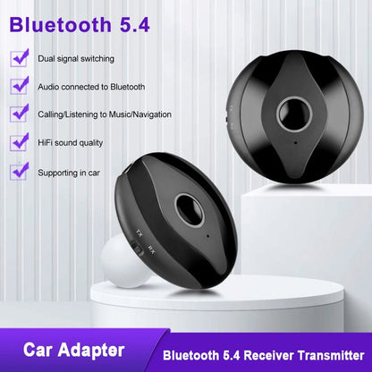 AUX Bluetooth audio receiver transmitter 2 - in - 1 BT5.4 car Bluetooth audio connector Bluetooth adapter - GoTypical