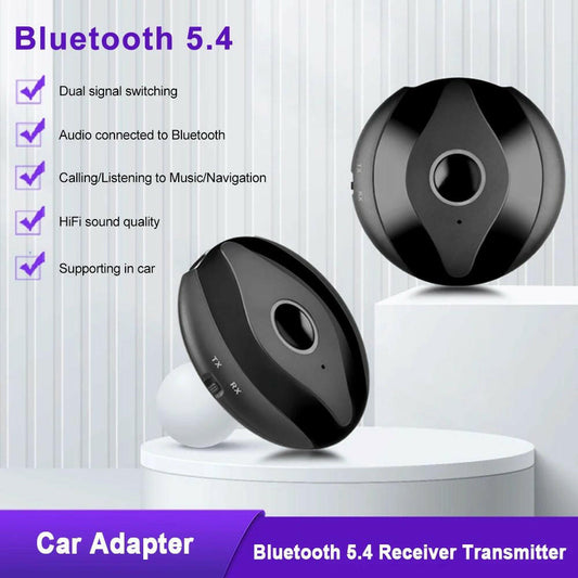 . Bluetooth Audio Transmitter Receiver – 2-in-1 AUX Adapter BT5.4 - GoTypical