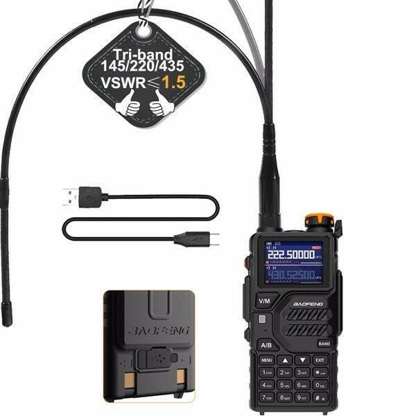 Baofeng K5PLUS Ham Radio – Long Range Portable Two Way Radio with USB-C - GoTypical