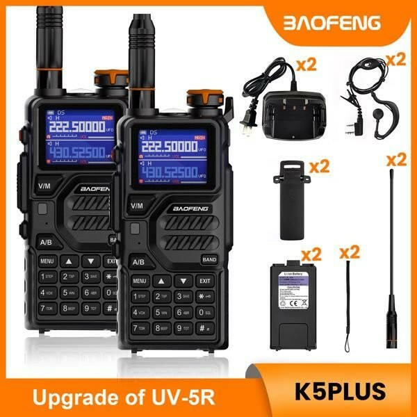 Baofeng K5PLUS Ham Radio – Long Range Portable Two Way Radio with USB-C - GoTypical