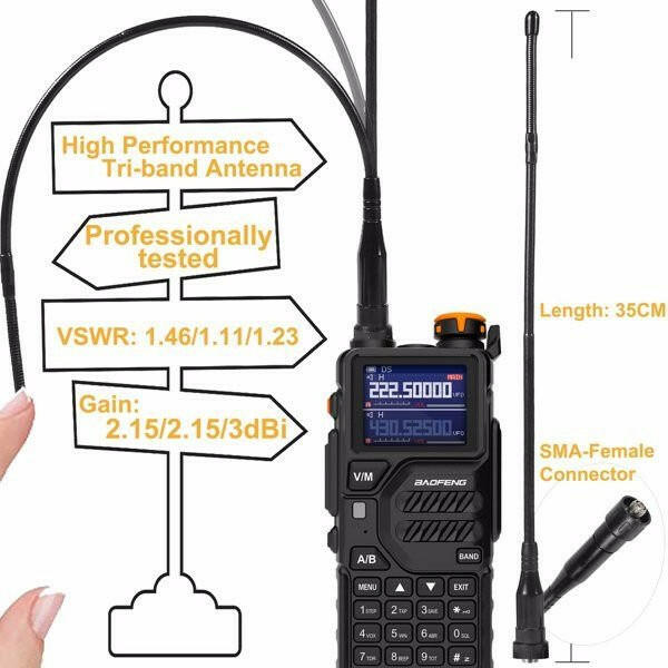 Baofeng K5PLUS Ham Radio – Long Range Portable Two Way Radio with USB-C - GoTypical