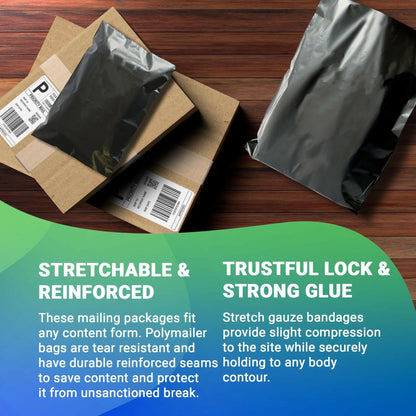 Poly Mailers – AMIFF Black 14.5 x 19 Inch Self-Seal Shipping Bags - GoTypical