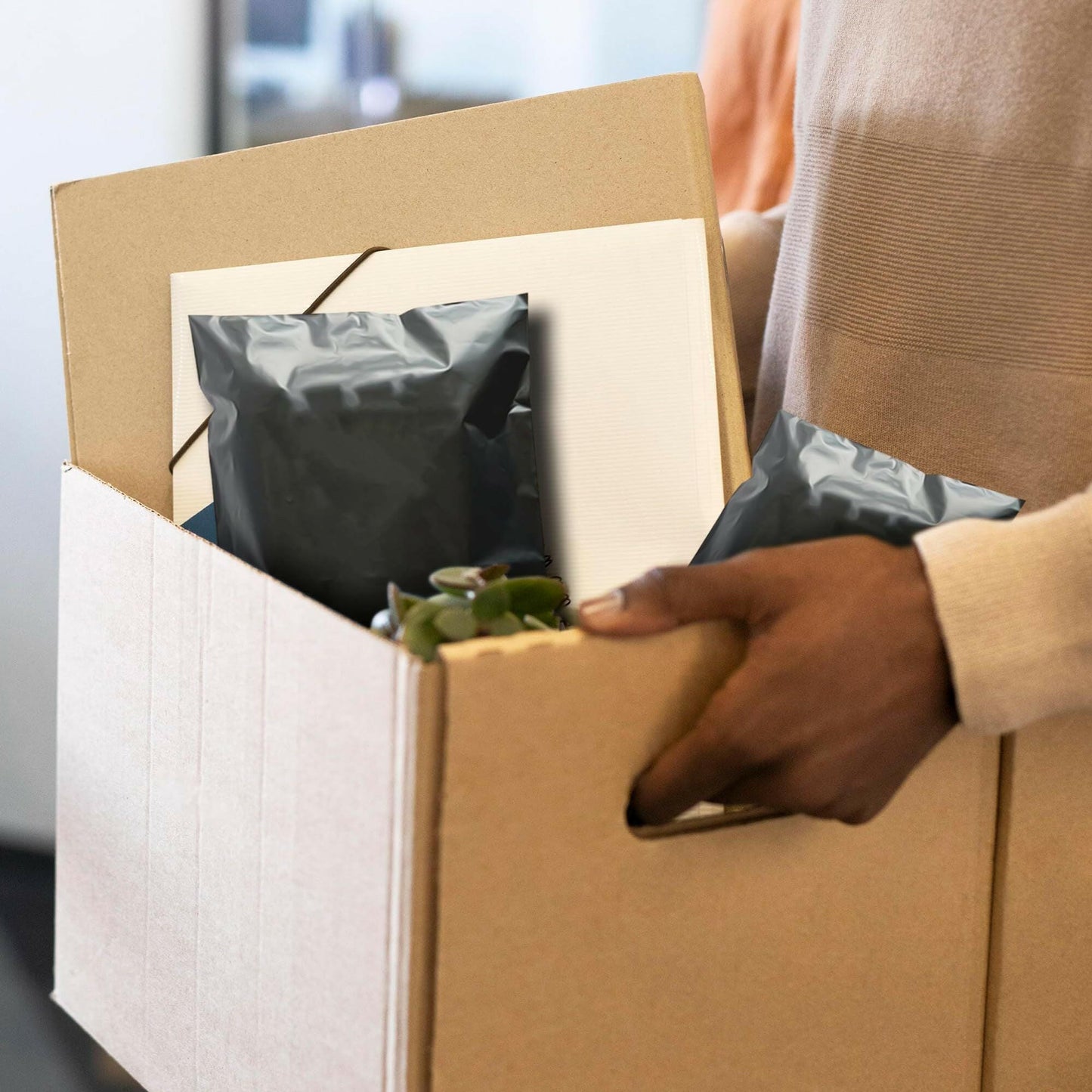 . Black Poly Mailers 6 x 9 Inches | 500 Pack Waterproof Self-Seal Bags - GoTypical