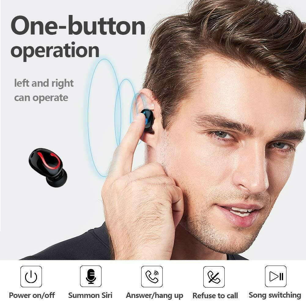Bluetooth 5.1 Wireless Earbuds – TWS Stereo Headphones IPX7 Waterproof - GoTypical