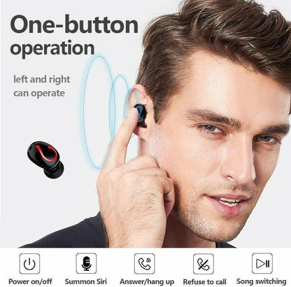 Bluetooth 5.1 Wireless Earbuds – TWS Stereo Headphones IPX7 Waterproof - GoTypical