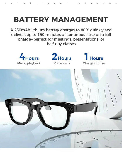 . Bluetooth AI Smart Glasses – 5MP Camera & Voice Assistant - GoTypical