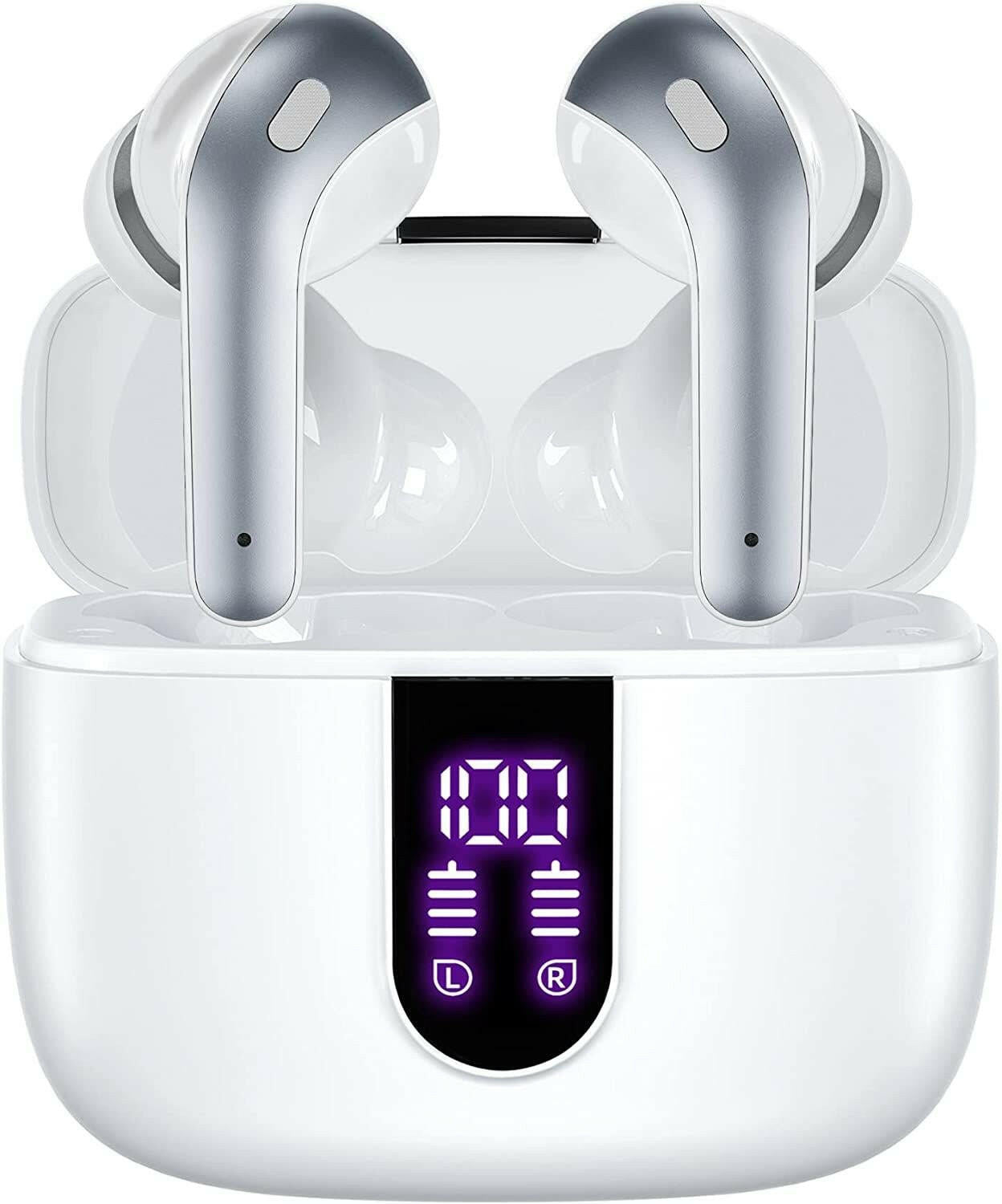 Bluetooth Earbuds – True Wireless LED Power Display IPX5 Waterproof 60H Playtime - GoTypical