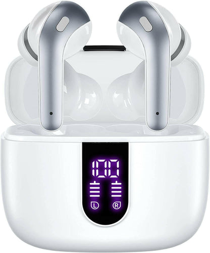 Bluetooth Earbuds – True Wireless LED Power Display IPX5 Waterproof 60H Playtime - GoTypical