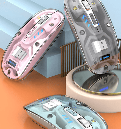 Bluetooth Wireless Transparent Mouse – . Dual-Mode USB Mute - GoTypical