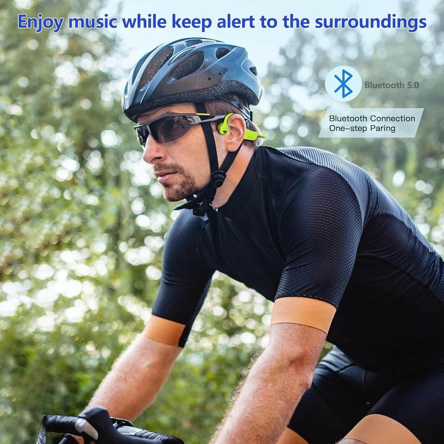 Bone Conduction Earphones – Wireless Open-Ear Sports Headphones IPX6 Waterproof Bluetooth - GoTypical